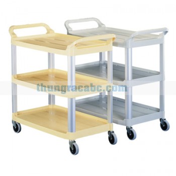 Xe đẩy thức ăn phục vụ bàn bằng nhựa