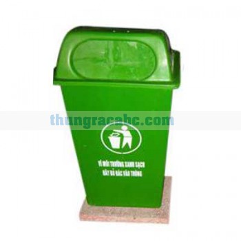 Thùng rác nhựa composite đế đá 50 lít