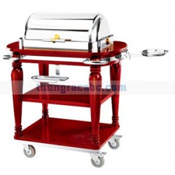 Bàn di động có nồi hâm nóng Buffet 